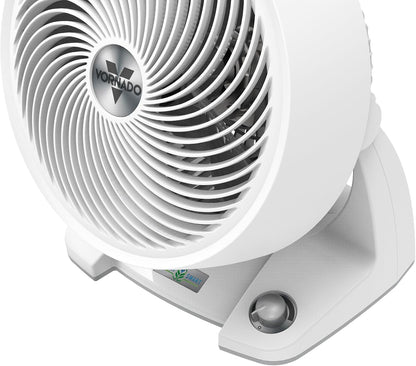 Vornado 133DC Energy Smart Compact Air Circulator with Variable Speed Control, DC Motor, Adjustable Tilt, Quiet Operation for Bedroom, Office, and Home Use, White
