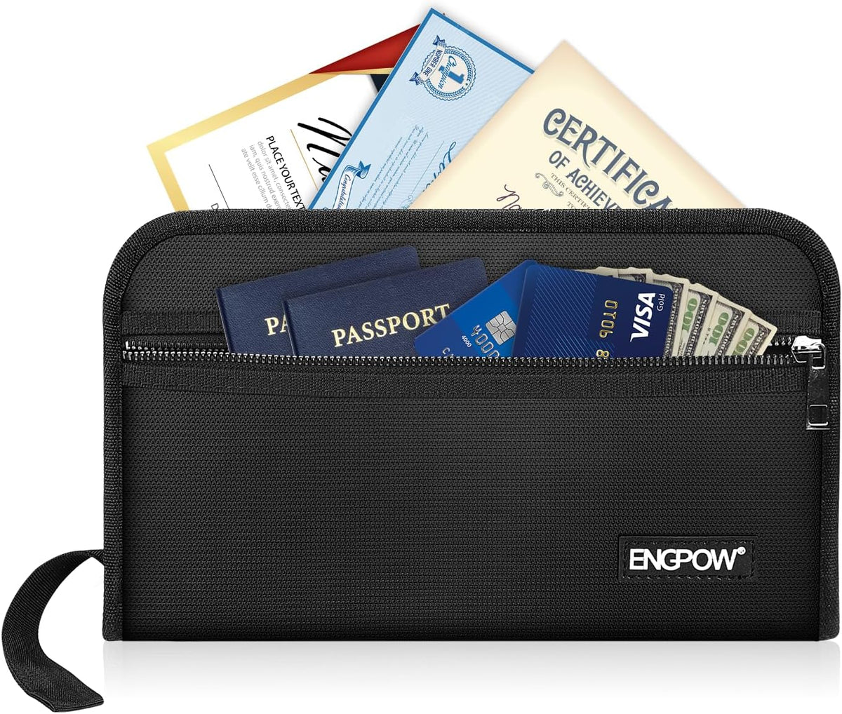 ENGPOW Receipt Coupon Organizer, Fireproof 13 Pockets Accordian Folder
