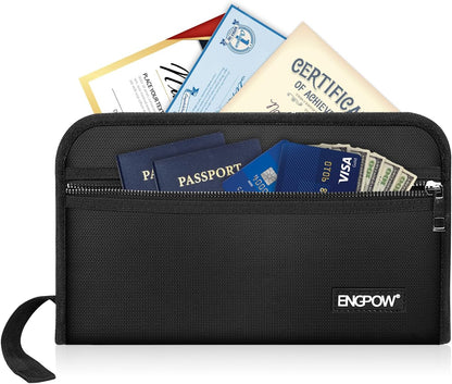 ENGPOW Receipt Coupon Organizer, Fireproof 13 Pockets Accordian Folder