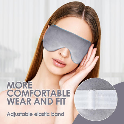 Microwave Activated Thermal Eye Masks for Dry Eye,Styes and Eyestrain,Eye Masks Provide Comfortable Heat Therapy for Effective Eye Relief, Gray