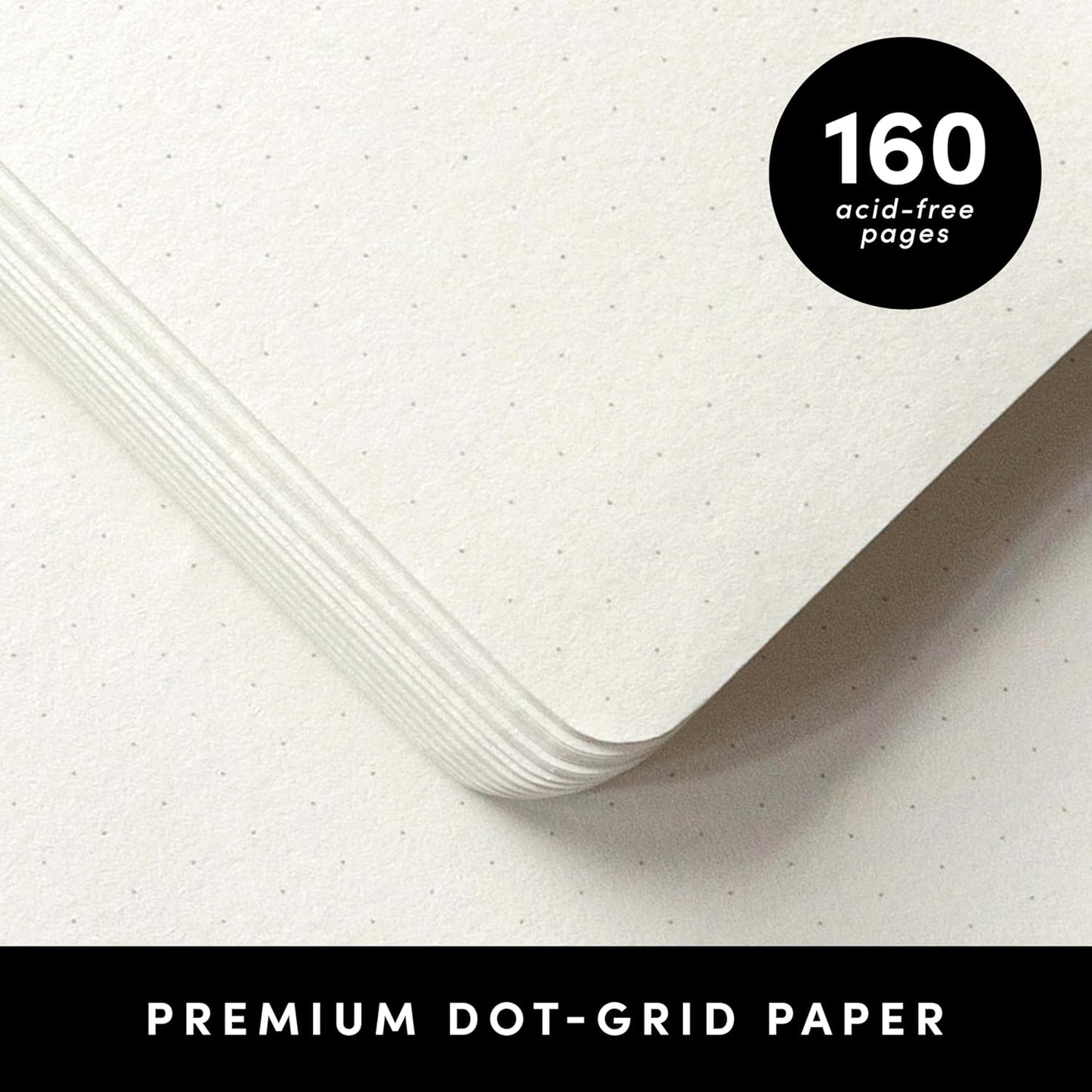 PAPERAGE Lined Journal Notebook, Hardcover Journal for Women & Men, 160 Pages, (5.6 in x 8 in), College Ruled Journaling Notebook for Work, School Supplies & Note Taking, (Black)