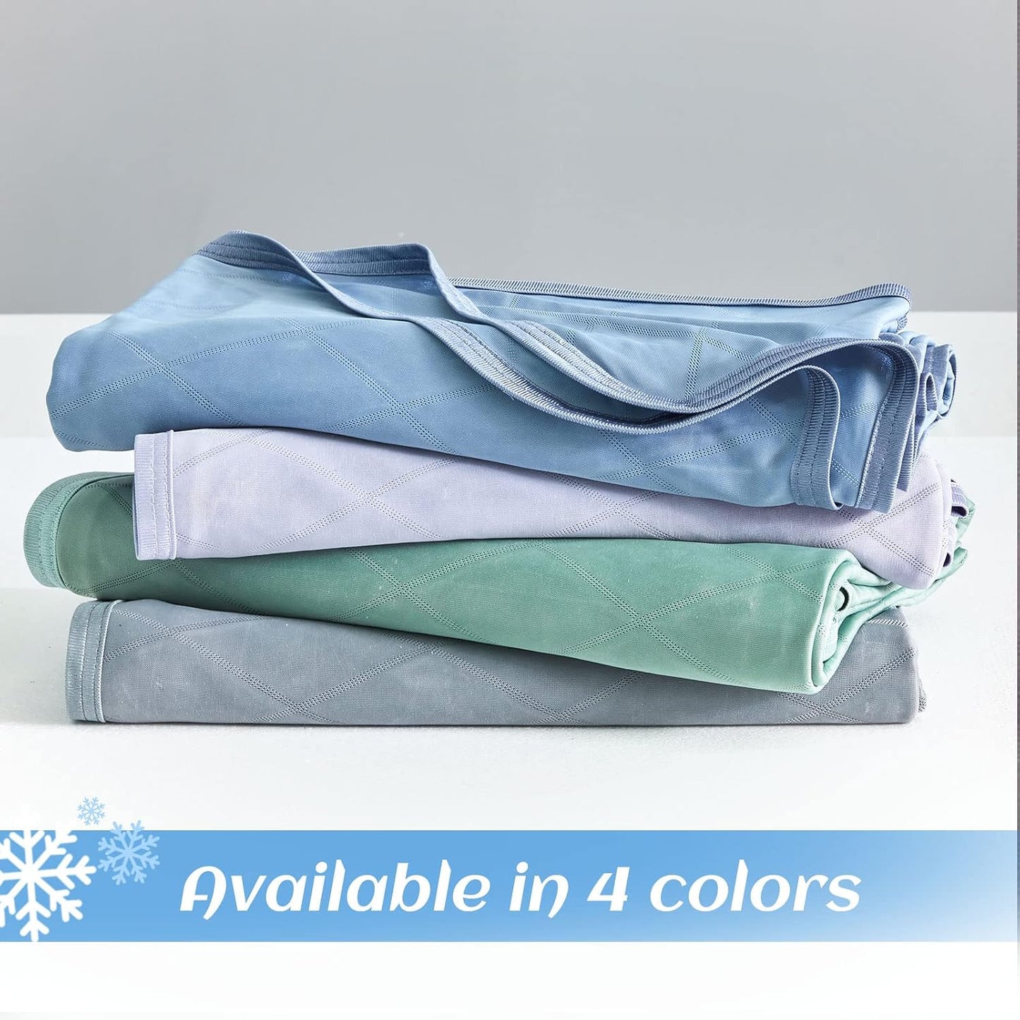 Ailemei Direct Cooling Throw Blanket for Hot Sleepers,Double Sided Cold Effect, Lightweight Breathable Summer Bed Blanket for Couch, Transfer Heat to Keep Body Cool Night Sweats,50"x70"