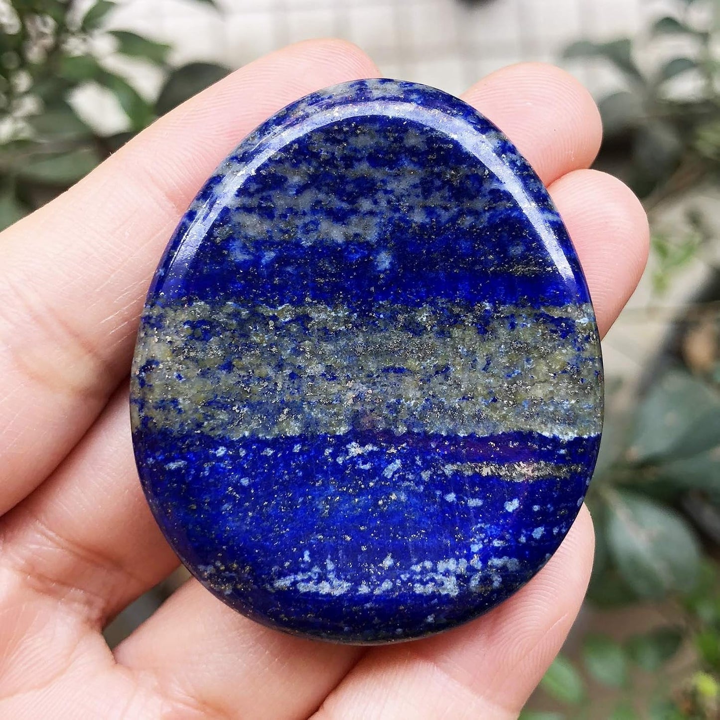 Fekuar Natural Moonstone Crystal Thumb Worry Stone, Hand Carved Healing Crystal Teardrop Pocket Worry Stones for Anxiety Stress Relief Meditation