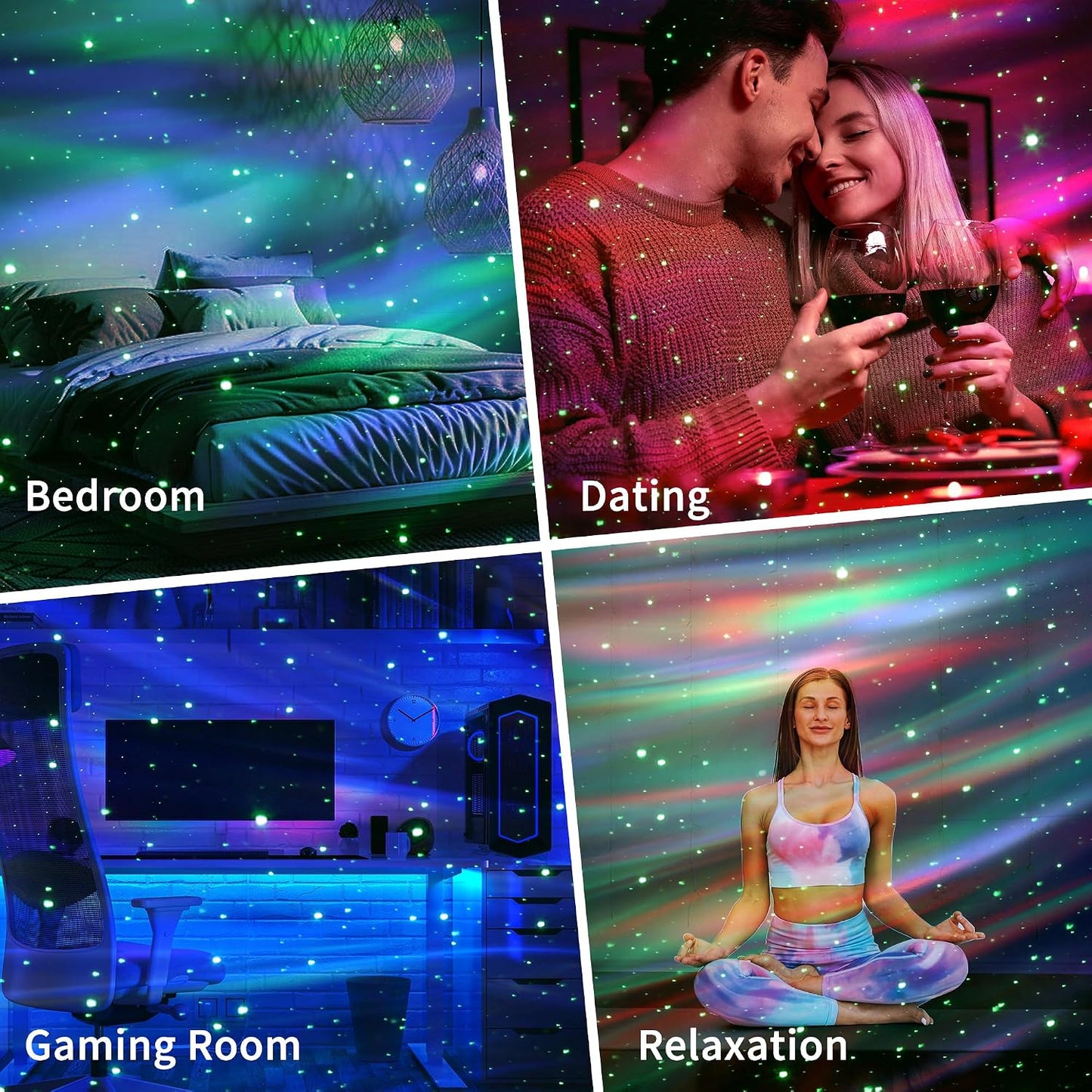 itayak Galaxy Star Projector,Nebula LED Night Light for Room Decor, Ocean Wave Starry Sky Light Projector for Bedroom Home Theater, Remote & Bluetooth Speaker, Christmas for Kids Boy Girl Adults