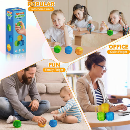 Fidget Sensory Toys Stress Balls for Kids Adult：Anxiety Stress Relief Calm Down Autism ADHD Focus Aid,Quiet Small Fidget Toys for Student Classroom,Adults Office,Desk, Small Students Prizes Toys