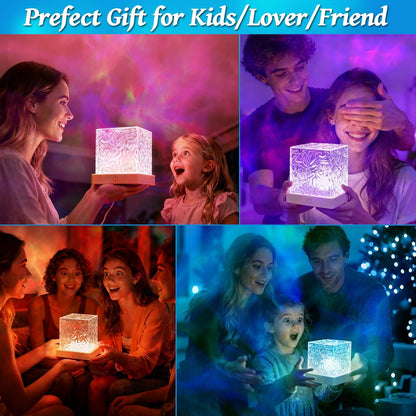 Ocean Wave Projector Light, 16 Color LED Ambient Lighting with Remote