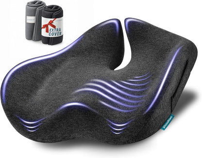Pressure Relief Seat Cushion for Tailbone Pain, Sciatica & Coccyx Pillow