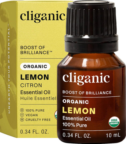 Cliganic Organic Lavender Essential Oil - 100% Pure Natural Undiluted, for Aromatherapy Diffuser | Non-GMO Verified - Colors B