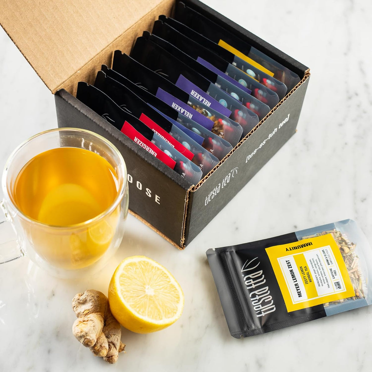 Tiesta Tea Fall Medley Dry Flight Set – Assorted Herbal, Black, Chai