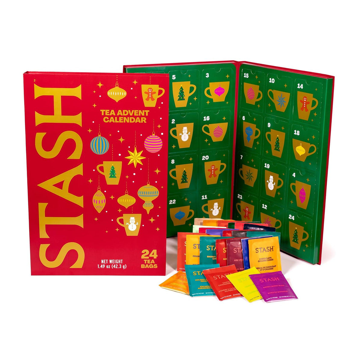 STASH Tea Advent Calendar 2026, 24 Bags, Black, Green & Herbal Teas