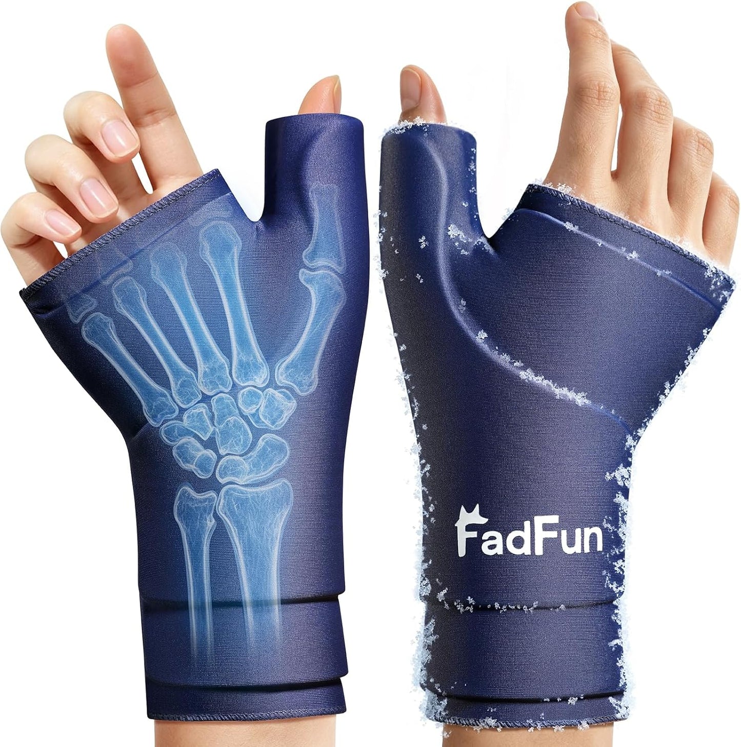 FadFun Ankle Ice Pack Wrap for Swelling,Cold/Hot Therapy Ice Socks for Feet,Reusable Gel Ice Compression Socks,for Soothe Plantar Fasciitis,Achilles Tendonitis,Sprained,Pain Relief,for Women & Men