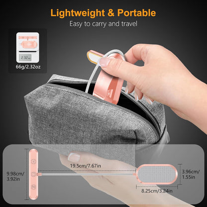 Gritin Rechargeable Book Light for Reading in Bed with 19 LED | Eye Caring 3 Color Temps,5 Brightness Levels,Memory Function,90 Hrs Runtime Flexible Goose Neck Clip on Light for Book Lovers
