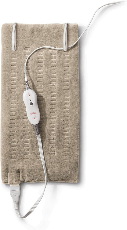 Sunbeam Premium Sunbeam Heating Pad with Compact Storage, Standard Size, Gray