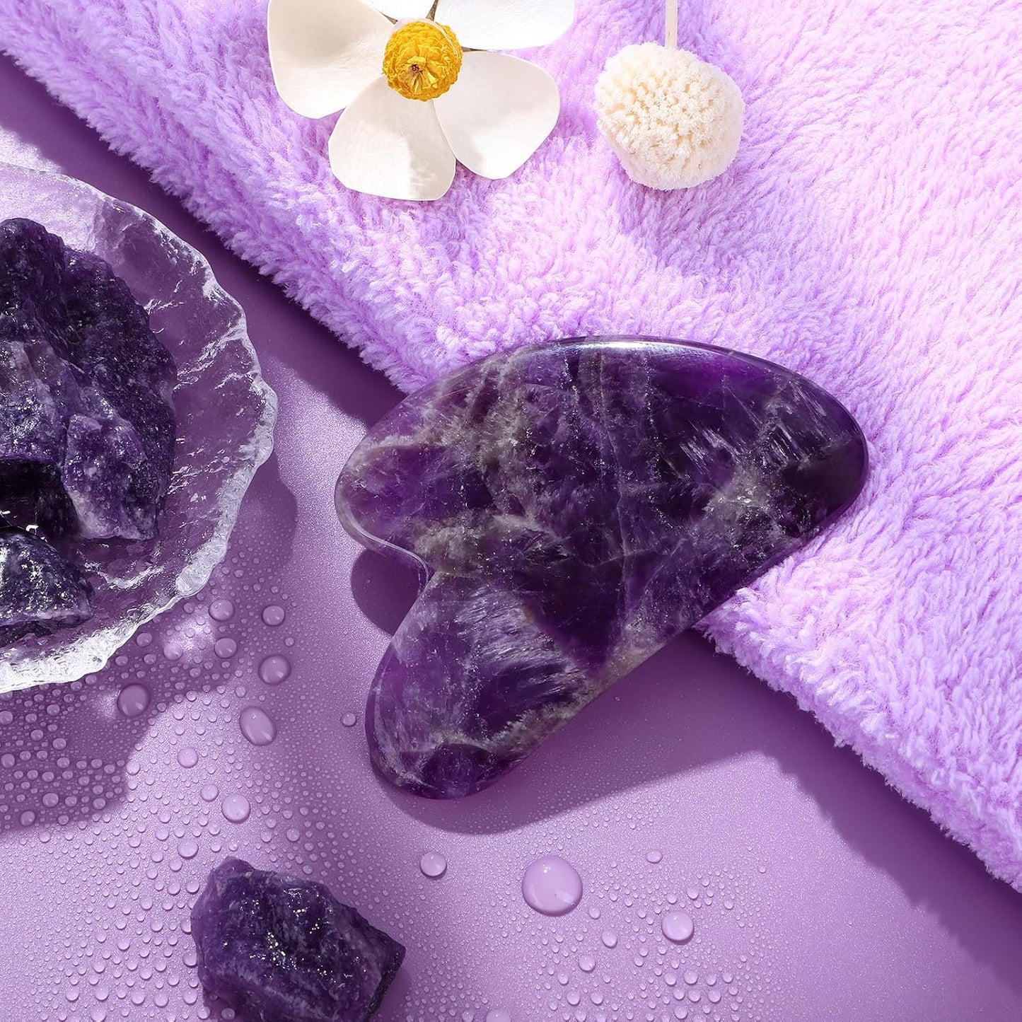 Gua Sha Facial Tools Guasha Tool Gua Sha Jade Stone Manual Massage Sticks for Jawline Sculpting and Puffiness Reducing for Face Body Tensions Reduce Festive Gifts