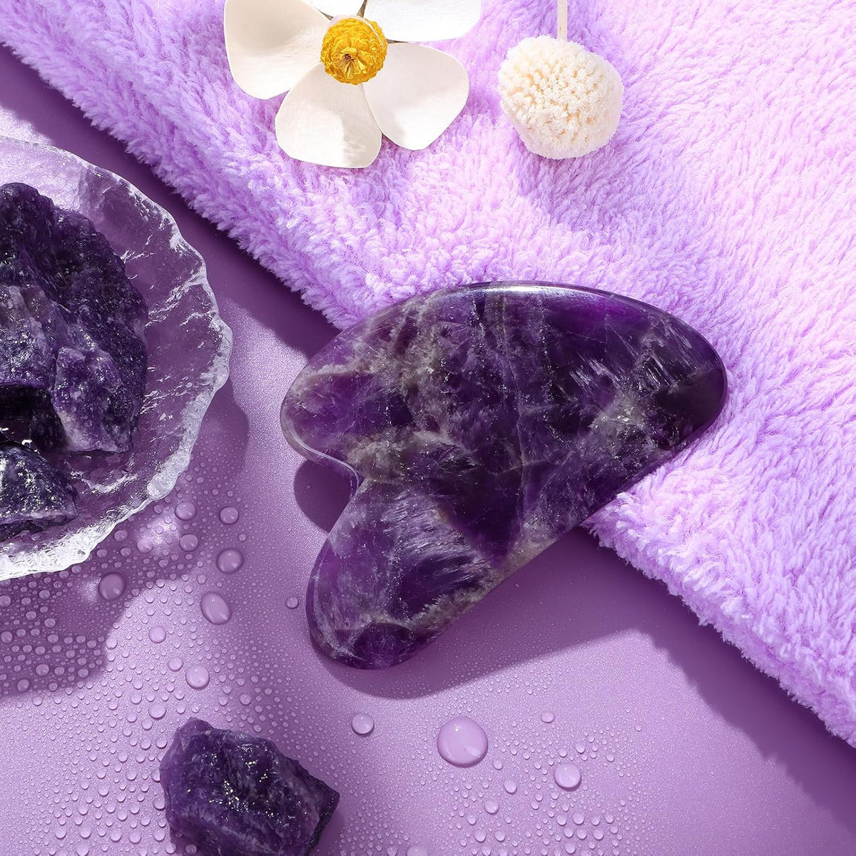 rosenice Gua Sha Facial Tools Guasha Tool Gua Sha Jade Stone Manual Massage Sticks for Jawline Sculpting and Puffiness Reducing for Face Body Tensions Reduce Festive Gifts