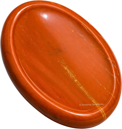 Amazing Gemstone Labradorite Thumb Worry Stone, Anxiety Stone, Healing Crystals - Piedra Crystal Fidget for Gift, Meditation, Calming, Relaxation, Stress Relief - Colors B