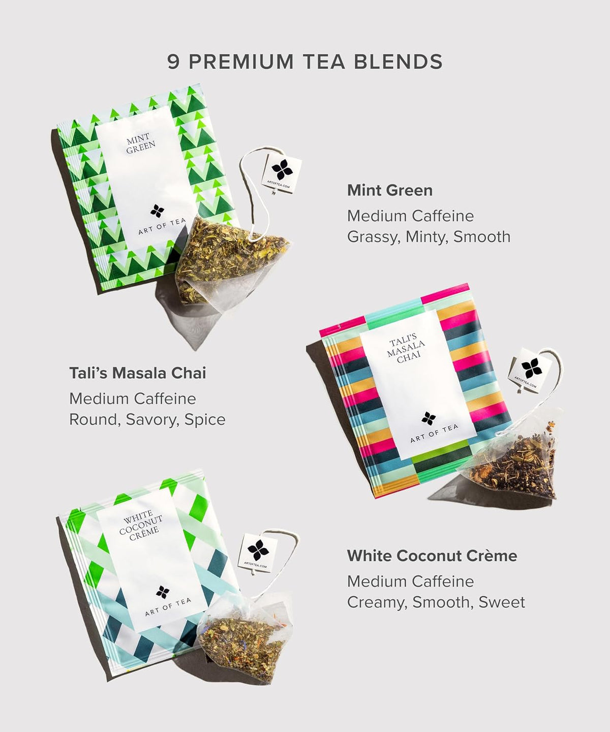 Art of Tea Assorted Tea Sampler 12 Count