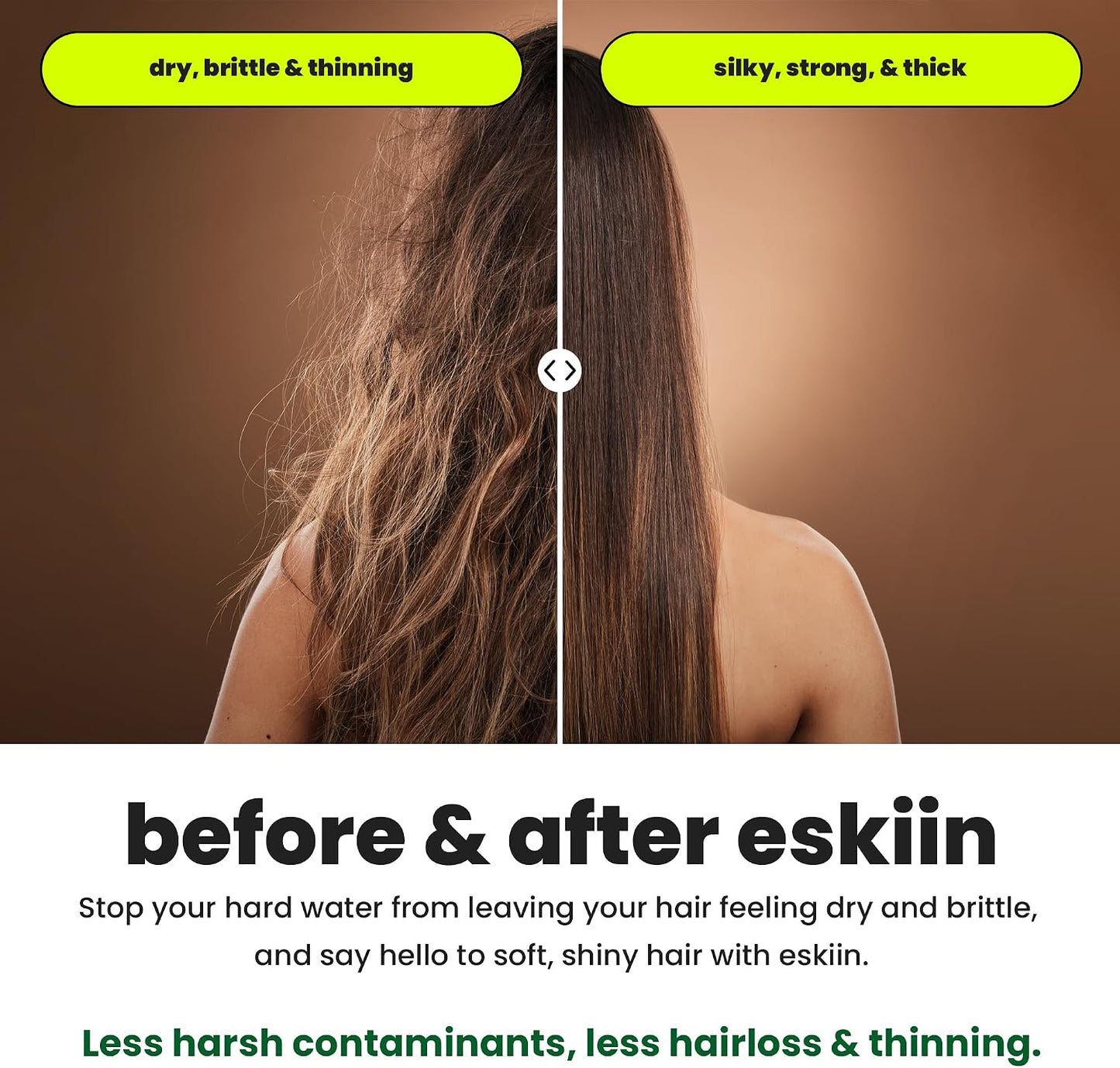 Eskiin Shower Head Water Filter Replacement For The Eskiin Showerhead - High Pressure Shower Heads Replacement For Smooth Hair & Skin - Replacement Cartridge Fits The Eskiin Filtered Shower Head