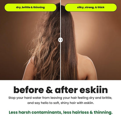 Eskiin Shower Head Water Filter Replacement For The Eskiin Showerhead - High Pressure Shower Heads Replacement For Smooth Hair & Skin - Replacement Cartridge Fits The Eskiin Filtered Shower Head