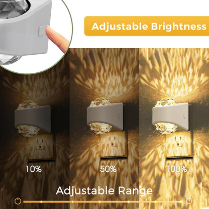 L LOHAS LED Night Light,Projector Night Light with Dusk to Dawn Sensor