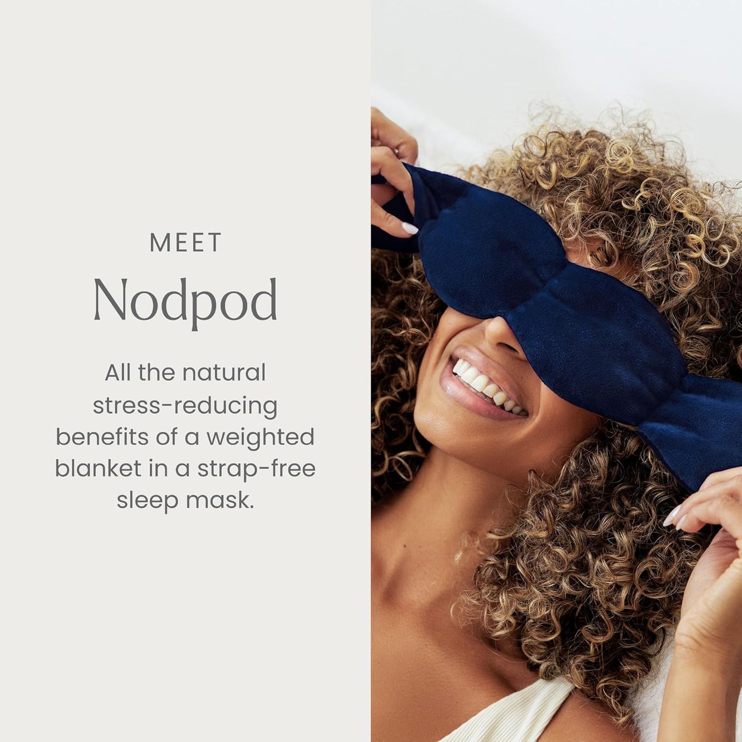 Nodpod Gentle Pressure Sleep Mask | Patented Light Blocking Design for Sleeping, Traveling & Relaxation - Sage