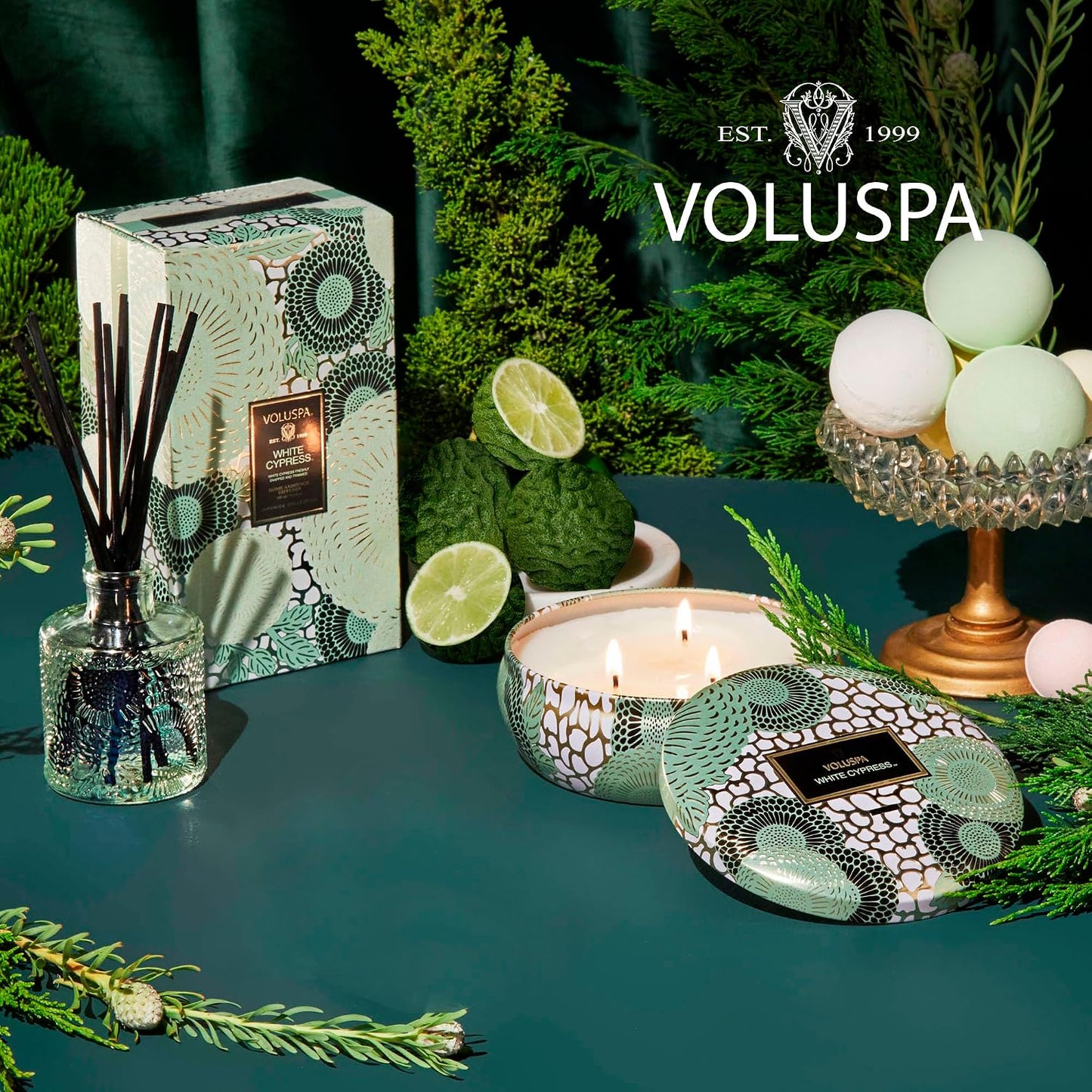 Voluspa Baltic Amber Candle, 18 oz, Coconut Wax Blend, Scented Candles for Home, 100 Hour Burn Time, Candle Jar