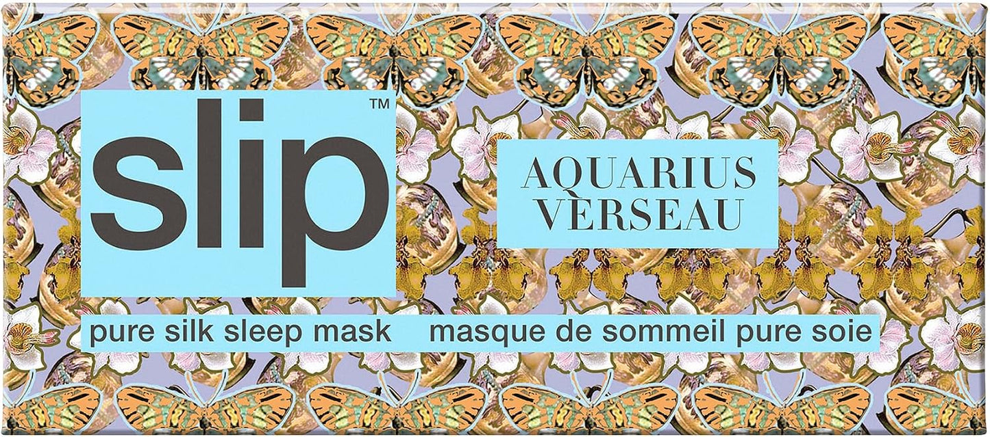slip Pure Silk Sleep Mask - 100% Mulberry Silk, Ultra Soft & Comfortable, Blocks Light for Restful Sleep| Adjustable Strap for Perfect Fit, Gentle on Skin & Hair (Black - 1 Count Pack of 1)