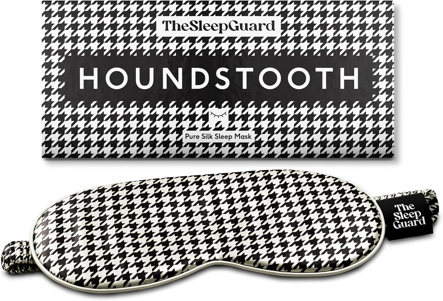 TheSleepGuard Pure Silk Sleep Mask [100% 6A Mulberry Silk, 22 Momme] Light Blocking Travel Essentials. Eye Masks for Sleeping. Black Oeko-Tex Blindfold. Eye Covers for Men & Women