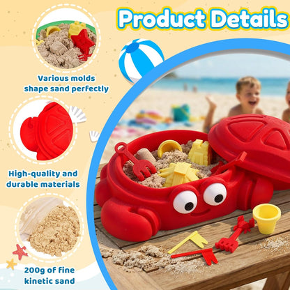 7.1 in Desktop Turtle Sandbox with Lid -17Pcs MINI Desk Zen Garden Kit with Varied Molds, Tools & Sand, Mini Zen Garden for Desk, Stress Relief Desk Toys Gifts for Office for Adults (Turtle)