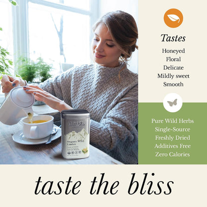 Organic Lemon Balm Tea - Caffeine Free Loose Leaf Herbal Tea - Pharmacopoeia Potency - 25 Servings