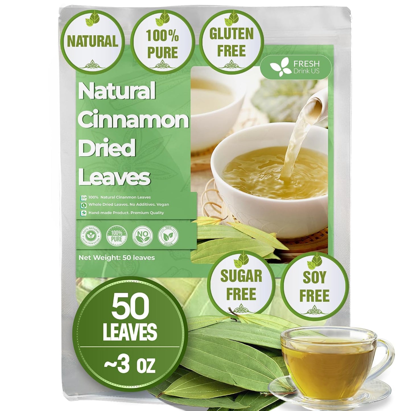 FreshDrinkUS, Premium 60 Chamomile Lavender Tea Bags, Calming Herbal Blend Strong Support for Relaxation & Better Sleep | Naturally Caffeine-Free Bedtime Tea with Soothing Floral Aroma, 100% Natural, Hand-made No Sugar/ Caffeine/ Gluten, Vegan - Colors C