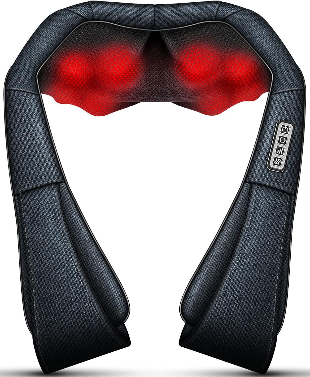 Mo Cuishle Women Men Gifts, Shiatsu Back Shoulder and Neck Massager with Heat, Electric Deep Tissue 4D Kneading Massage, Best Gifts for Mom Dad Wife Husband her Him, Christmas, Birthday (NOT Cordless)