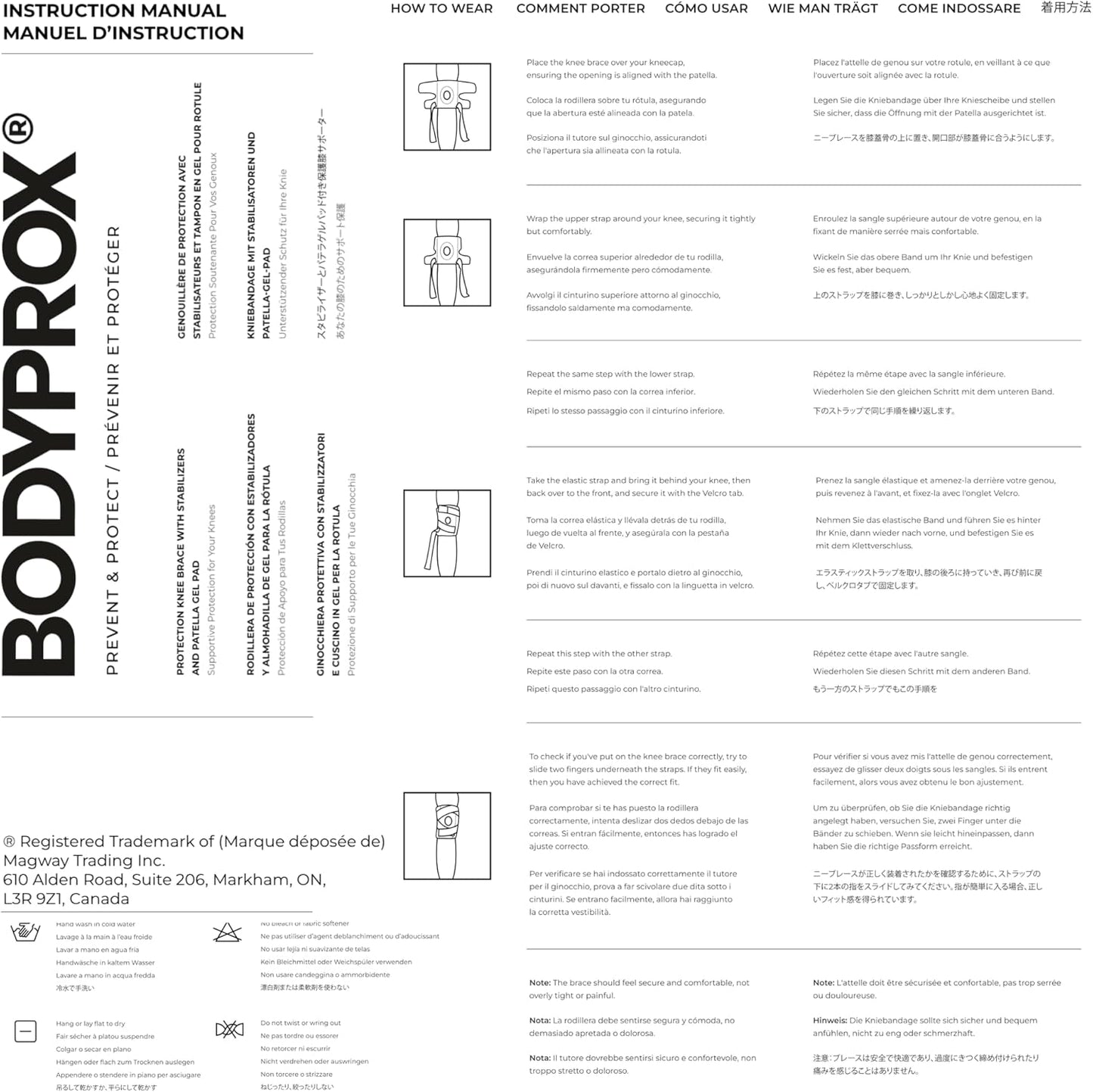 Bodyprox Knee Brace with Side Stabilizers & Patella Gel Pad Support | Knee brace for women, knee brace for men; helps support knee pain and steady daily movement.