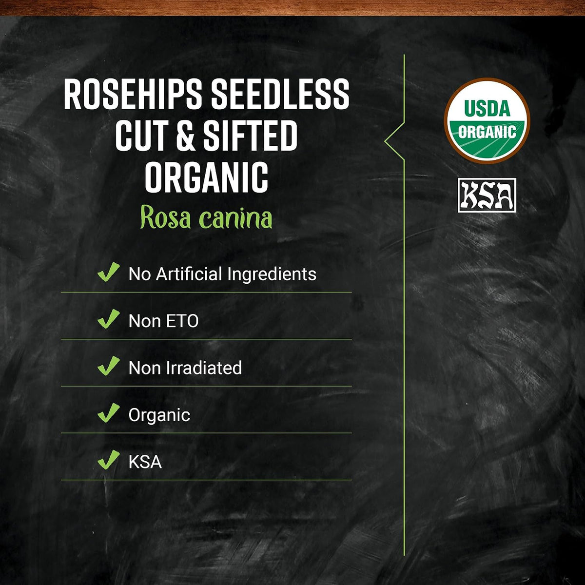 Frontier Co-op Organic Seedless Rosehips, Cut and Sifted, Natural Dried Rose Hips for Rosehip Tea Organic, Powder, Oil, Kosher | 16 Ounce (Pack of 1)