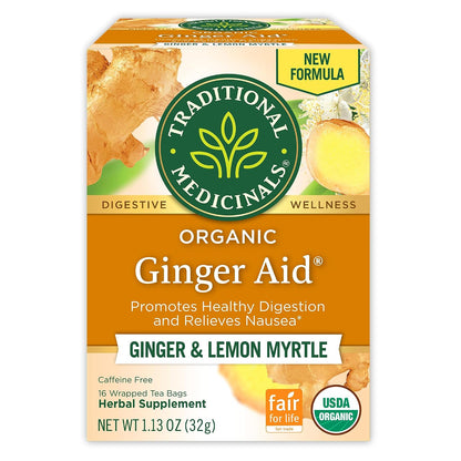 Traditional Medicinals Organic Ginger Aid, 16 Tea Bags