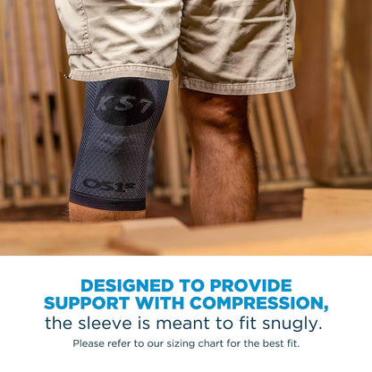 OrthoSleeve Compression Knee Brace, Knee Sleeve for ACL, MCL, Injury Recovery, Meniscus Tear, Pain, Aching Knees, Patellar Tendonitis & Arthritis Pain