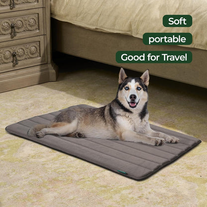BALANCE Dog Crate Pad, Dog Foam Crate Mat Kennel Pad, Washable Water-Resistant Pet Bed Flat Dogs Cage Mat for Large Dogs