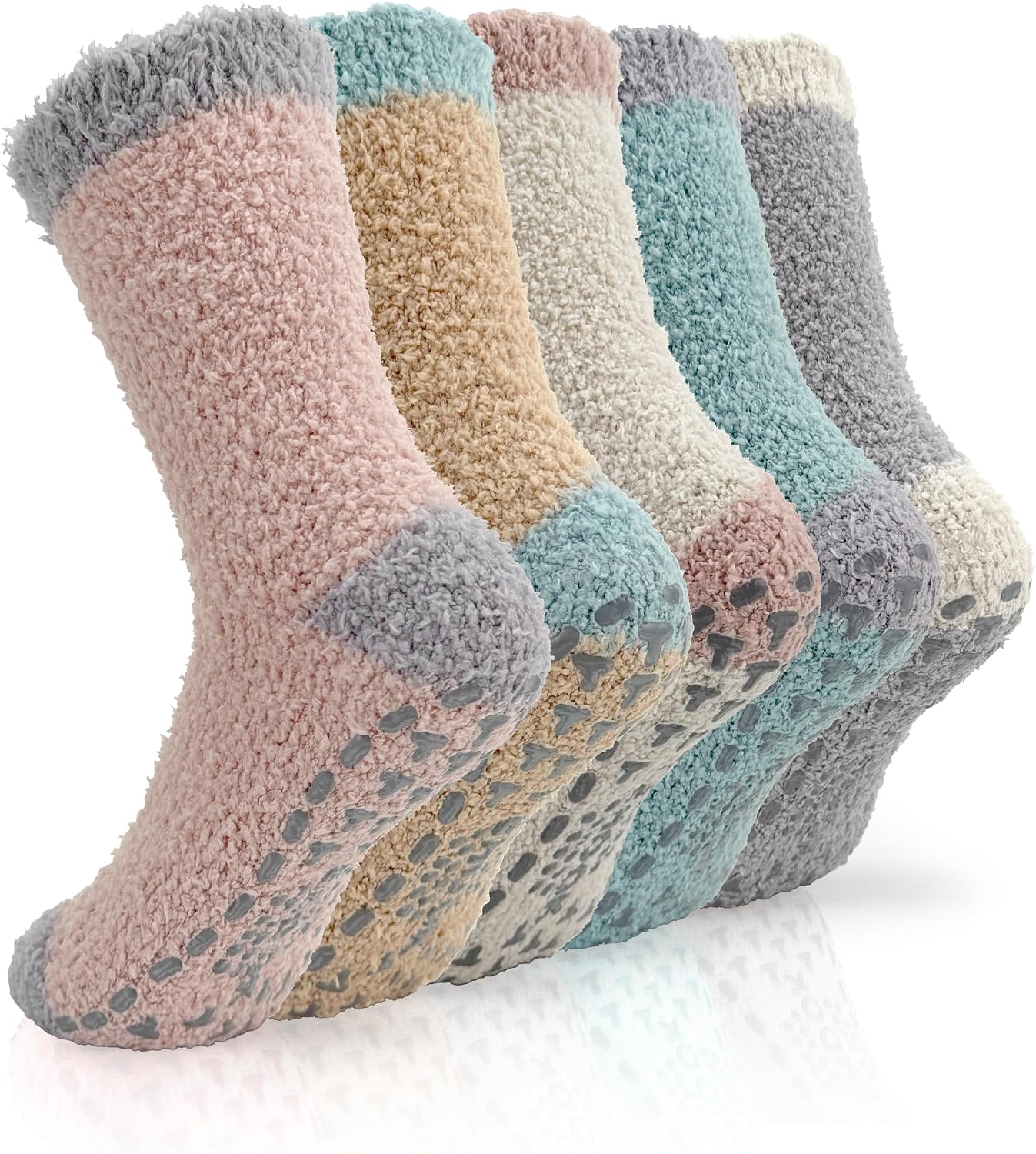 TEHOOK Warm & Cozy Gifts for Women, Fluffy Fuzzy Plush Sleeping Slipper Socks - Soft Warm Fabric