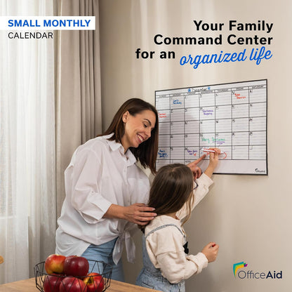 Large Dry Erase Calendar for Wall 36x48, Big Classroom Giant Month, Undated Reusable Family Monthly, Rolled Whiteboard White Board, Calendar Dry Erase Planner for Wall Erasable Large Office 48x36