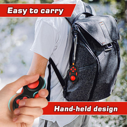 Original Fidget Toy Game, Rubberized Classical Controller Fidget Concentration Toy with 8-Fidget Functions and Lanyard - Excellent for Relieving Stress and Anxiety