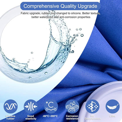 Ice Bags for Injuries, 3rd Gen Reusable Ice Packs, Hot & Cold Therapy Pain Relief, Ice Bag No-Leak & Waterproof, Traditional Ice Pack, Versatile & Durable, Blue (6 in + 11 in)
