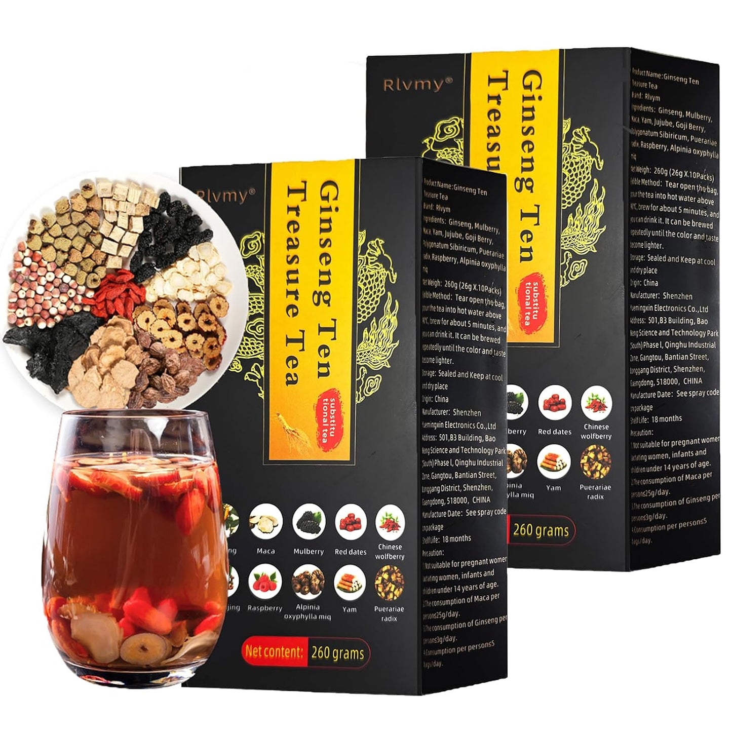 50 Bags Premium Natural Hibiscus Tea, 100% Pure Organic Hibiscus Flowers Herbal Tea, Caffeine-Free, Rich in Natural Goodness and Flavor, No Sugar, Gluten-Free, Vegan
