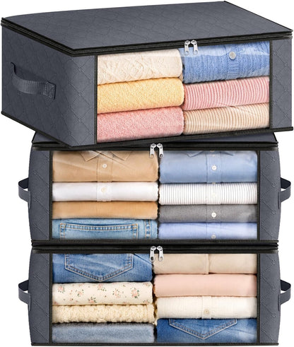 Fab totes Storage Bags for Clothes Blanket Storage Bins with Lids