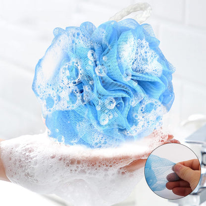 Chuya Bath Sponges Loofahs 70 Grams Large Size,4 Pack Shower Sponge Exfoliating Cleaning Bath Loofa Body Scrubber Balls for Women Men Children Washing