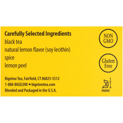 Bigelow Lemon Lift Black Tea Bags 28-Count Boxes (Pack of 6) Lemon Flavored Black Tea Naturally & Artificially Flavored