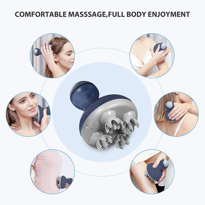 COMFIER Electric Scalp Massager, Waterproof Head Massager with Mutlti-Modes Vibration, Handheld Portable Head Scratcher for Hair Growth, Dog Cat Massager for Deep Clean and Stress Relax