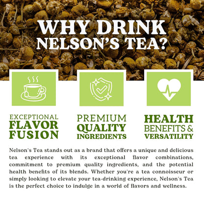 Nelson's Tea Chamomile Honey Vanilla Herbal Loose Leaf Tea, 1.1 oz