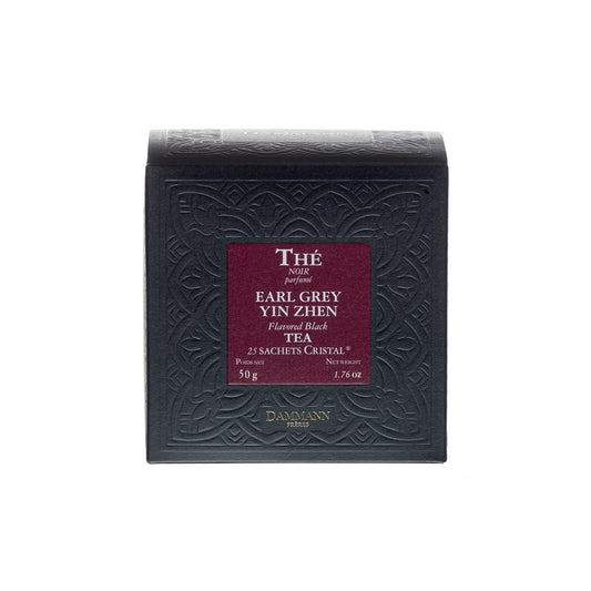 Dammann Freres Sachets, Earl Grey Tea Bags, Premium Gourmet French Black and Citrus Infused Tea, 25 Count (Single Pack)