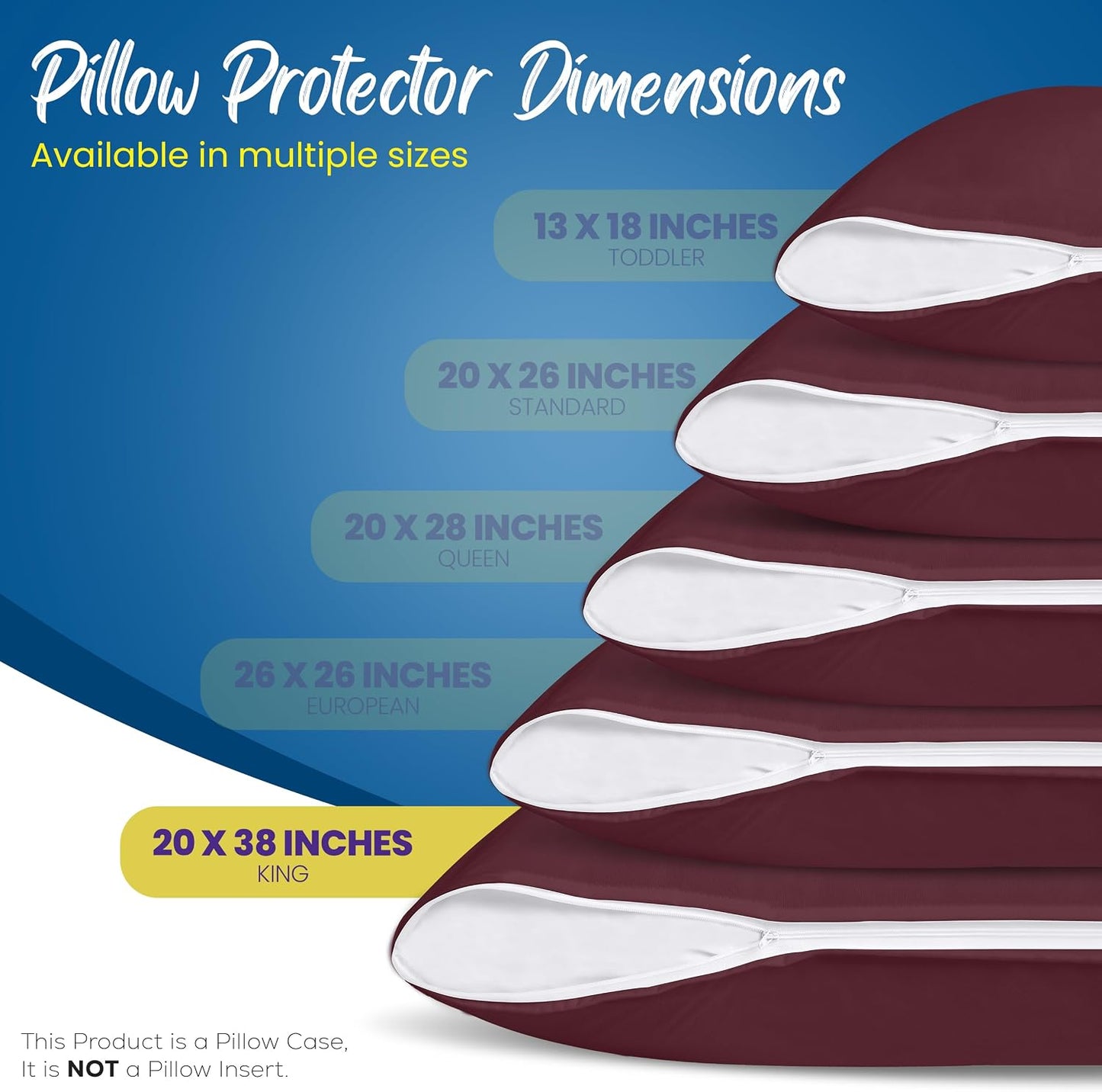 Utopia Bedding Premium 100% Waterproof Pillow Protectors with Zipper Standard Size (Set of 4), Bed Bug and Dust Mite Proof Zippered Pillow Covers, Pillow Encasement Cases, Gray