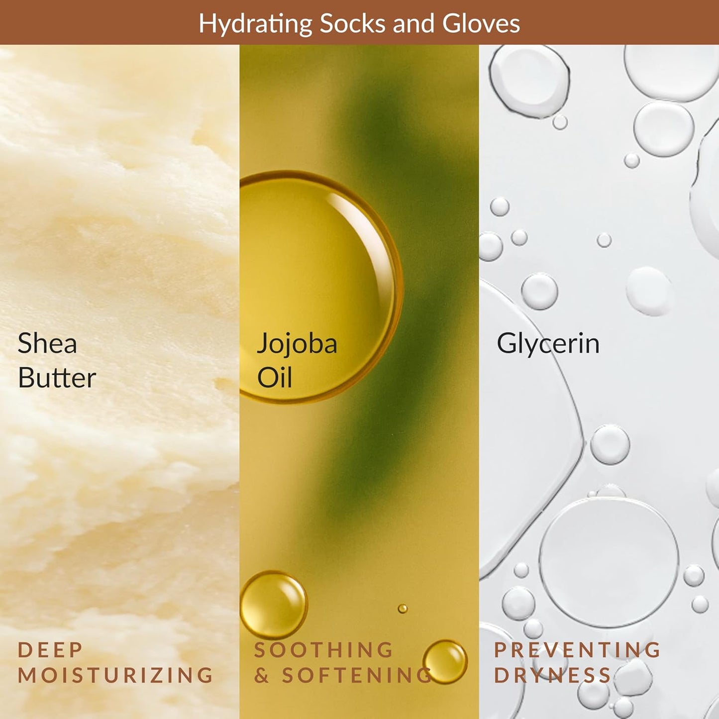 Epielle Hydrating Foot Mask 6 Pairs, Relieve and Soften with Shea Butter & Jojoba Oil, Deep Moisturizing Socks for Dry, Cracked Feet, Self Care Gifts for Women, Spa Kit